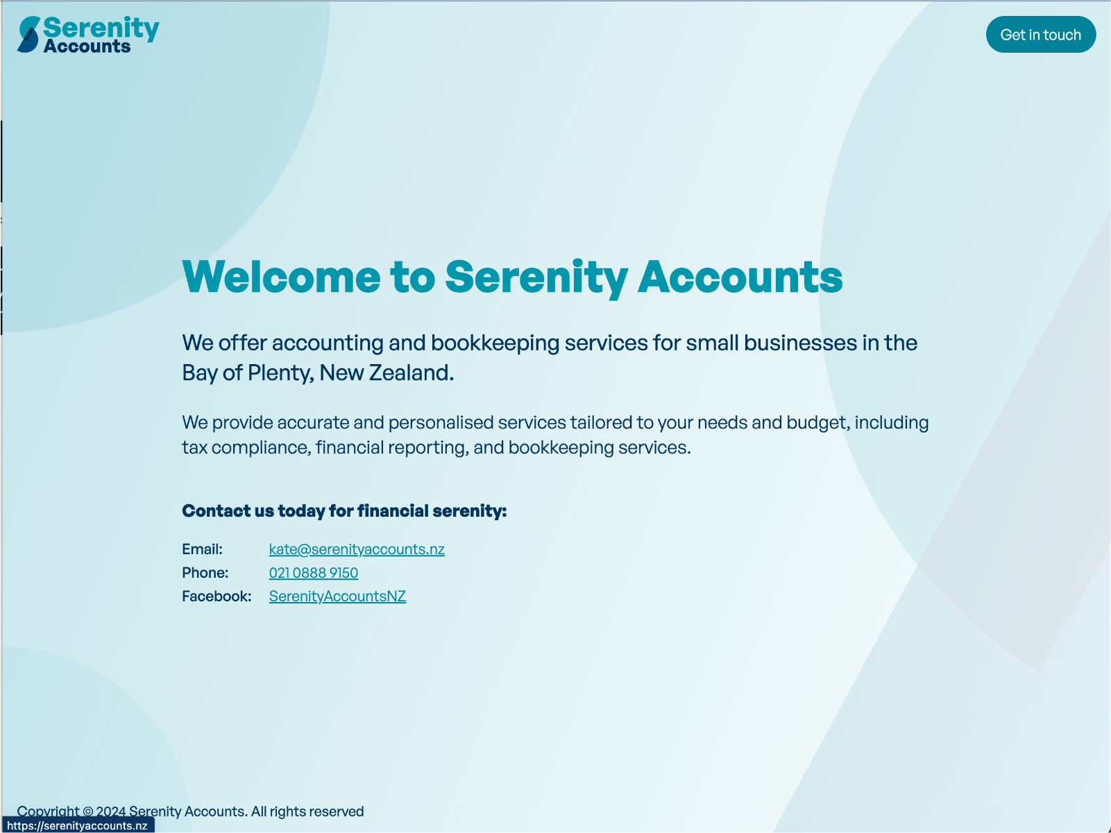 Work image #5 for Serenity Accounts branding